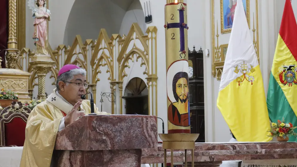 Arzobispo de Cochabamba, monse&ntilde;or &Oacute;scar Aparicio