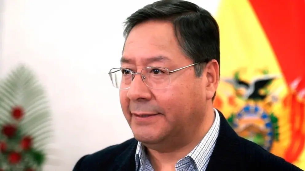 El presidente Luis Arce, durante un mensaje presidencial./ ABI