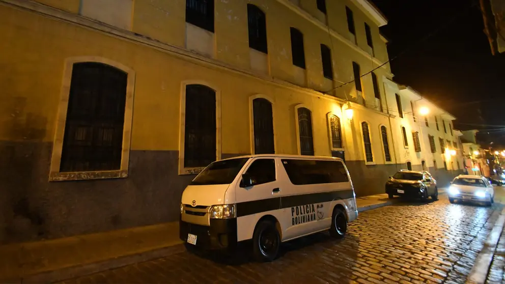 Frontis de la Compa&ntilde;&iacute;a de Jes&uacute;s en La Paz./ APG