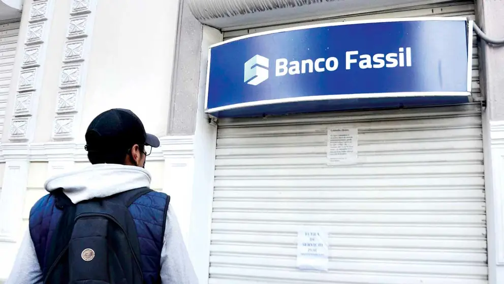 Una agencia cerrada del intervenido ex Banco Fassil./ ABI