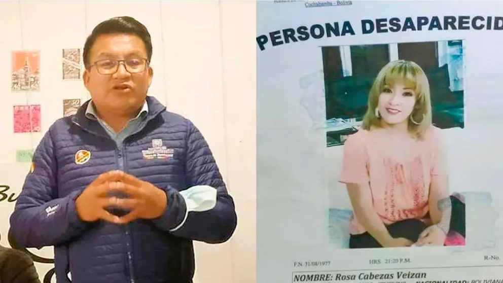 El diputado por el MAS Ren&aacute;n Cabezas y su hermana fallecida Rosa./URGENTE.BO