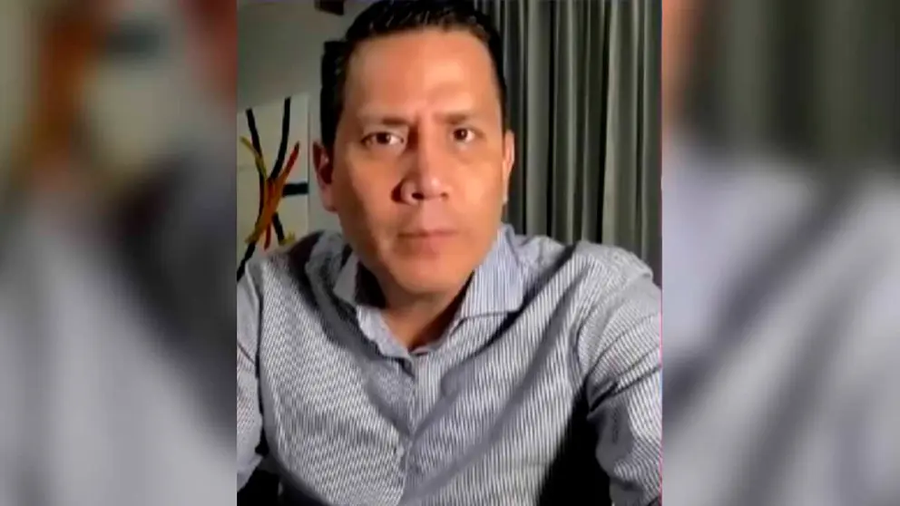 El periodista cruce&ntilde;o Junior Arias en entrevista con DTV. Captura