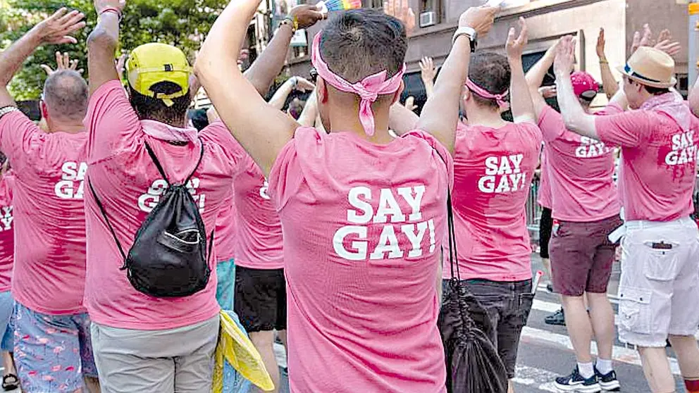 Marcha contra la pol&iacute;tica "Don't say gay", en Florida./ RTVE