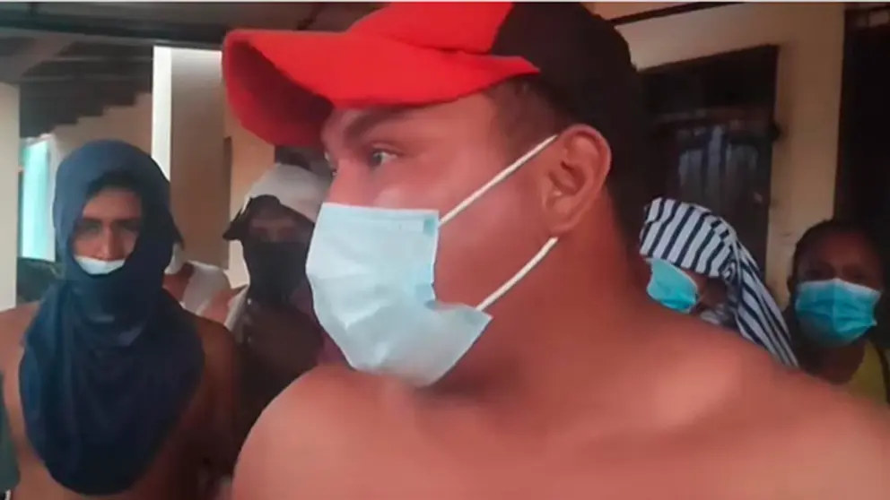 Estibadores en protesta por controles./ URGENTE.BO