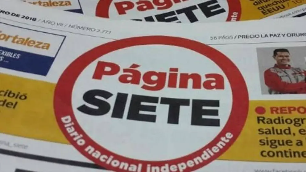 Un diario de P&aacute;gina Siete. ARCHIVO P&aacute;gina Siete