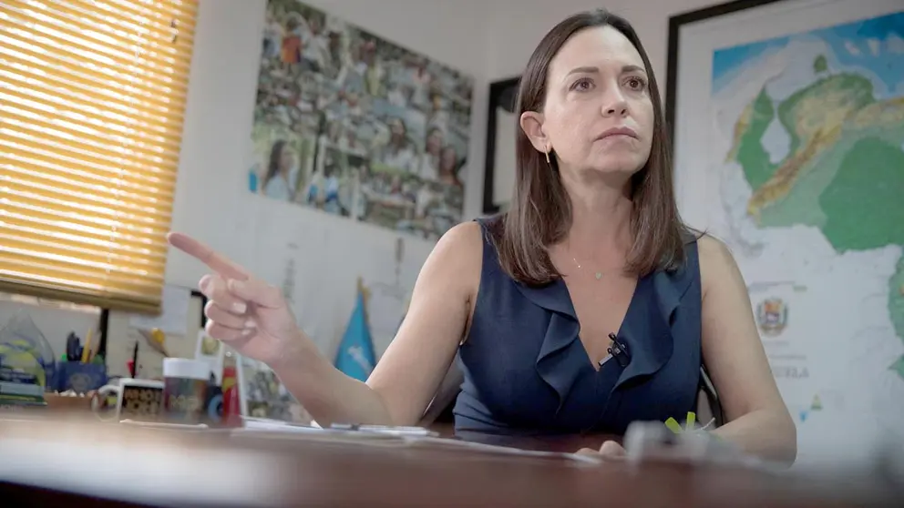 La líder opositora venezolana María Corina Machado, en una fotografía de archivo./ ARCHIVO