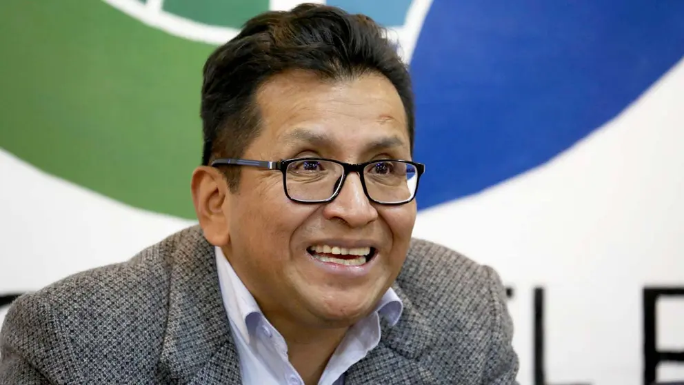 Fotografía de archivo, en la que se registró al defensor del Pueblo de Bolivia, Pedro Callisaya, en La Paz./ EFE