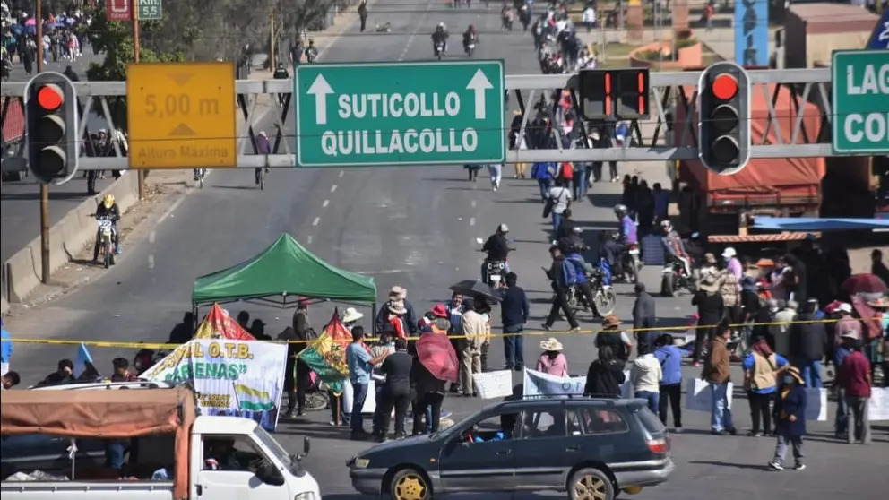 Bloqueos en la avenida Blanco Galindo. NO&Eacute; PORTUGAL