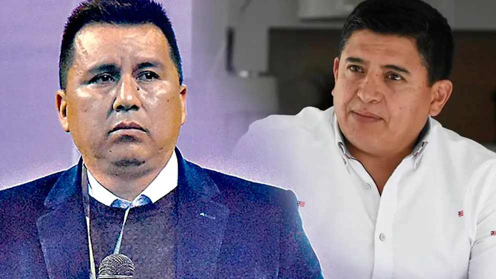 Del lado izquierdo, Gary Soria. Del derecho, Grover Vargas. Ambos fueron presidentes de Wilstermann. Composici&oacute;n OPINI&Oacute;N