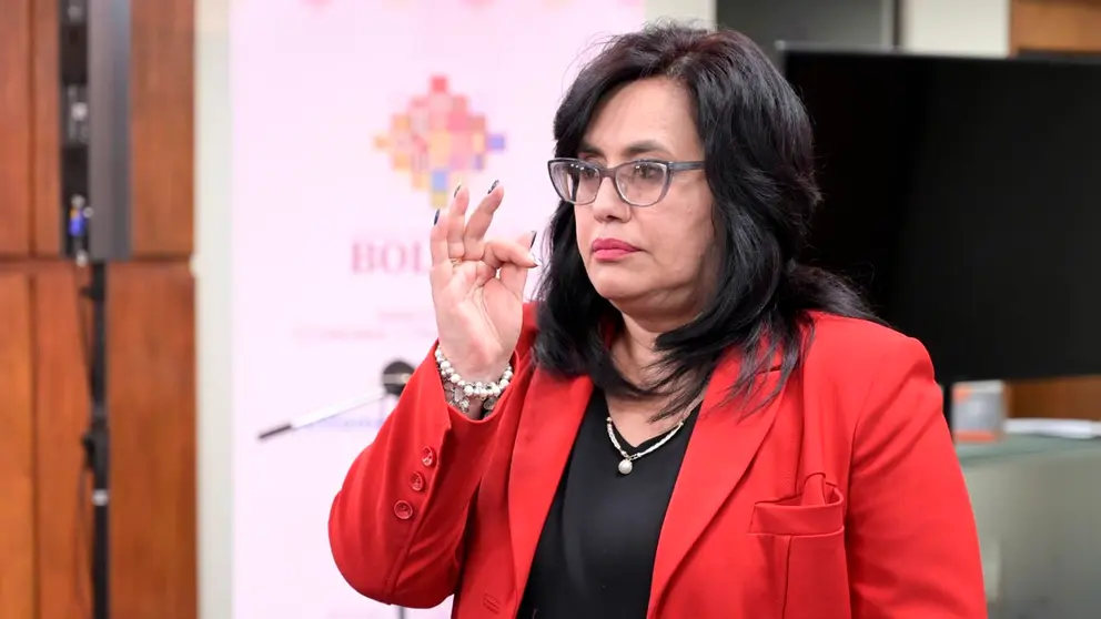 La nueva directora de la Autoridad al momento de ser posesionada. Min Econom&iacute;a