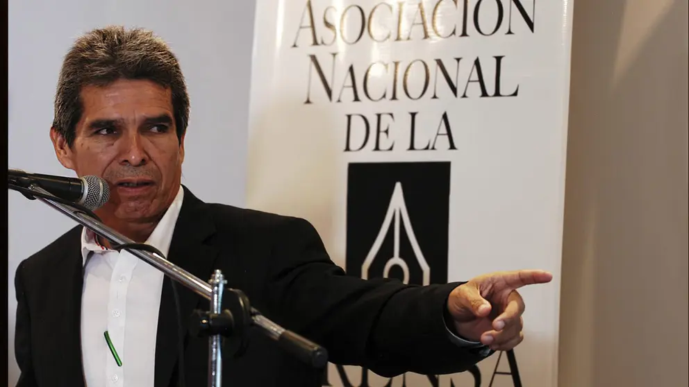 El periodista de El Deber, Guider Arancibia./ ANP