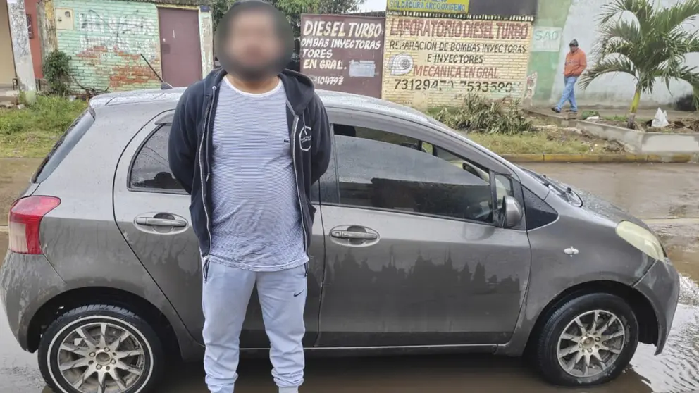 Persona arrestada, presuntamente implicada en el caso./ MINISTERIO DE GOBIERNO