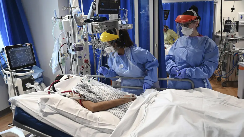 Imagen referencial sobre paciente con coronavirus en Estados Unidos./ EFE