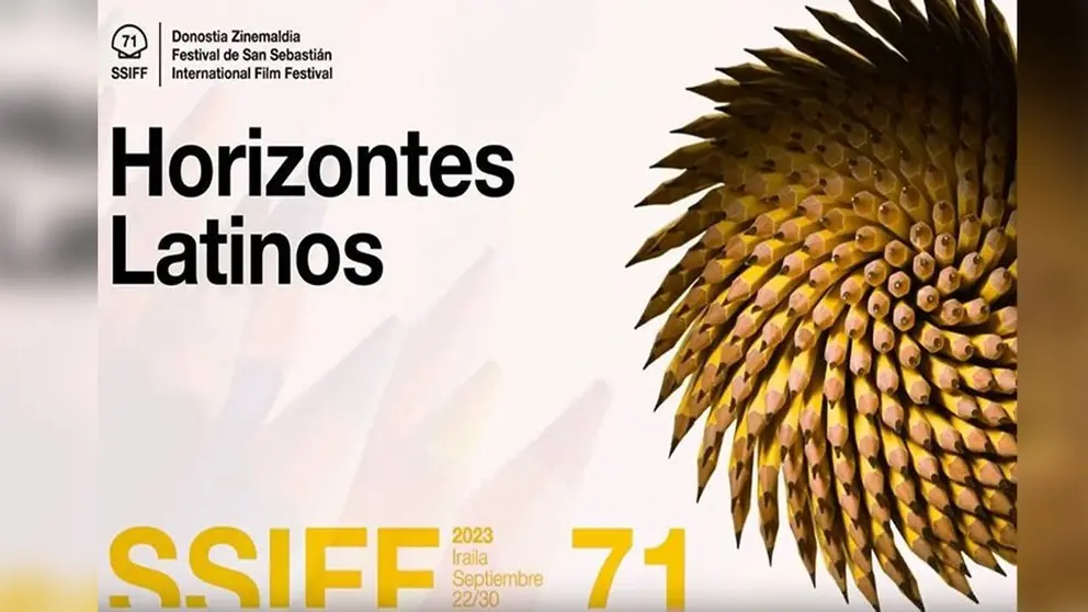 Afiche anunciando el Premio Horizontes Latinos del 71 Festival Internacional de Cine de San Sebastian. RRSS