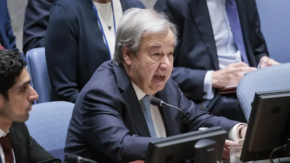 El canciller de Ecuador, Gustavo Manrique; el primer ministro de Guyana, Mark Phillips; el presidente de Colombia, Gustavo Petro; el presidente de Brasil,. Lula da Silva; el presidente de Bolivia, Luis Arce; la presidenta del Per&uacute;, Dina Boluarte./ EFE