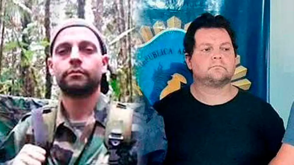 Facundo Morales, allias Camilo, cuando se encontraba en Bolivia en 2019 al lado de una fotograf&iacute;a a&ntilde;os despu&eacute;s luego de un arresto en Argentina. COMPOSICI&Oacute;N OPINI&Oacute;N