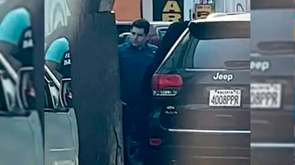 El momento en que Pe&ntilde;a fue arrestado. RRSS
