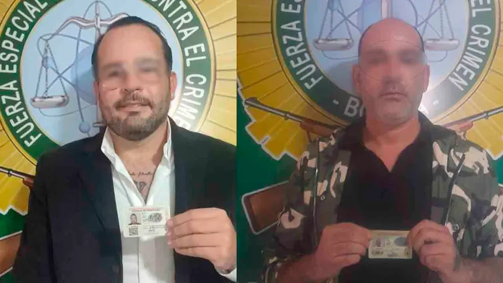 Roberto A.S., y Ronny S., ambos detenidos presuntamente vinculados con Sebasti&aacute;n Marset. Eduardo Del Castillo