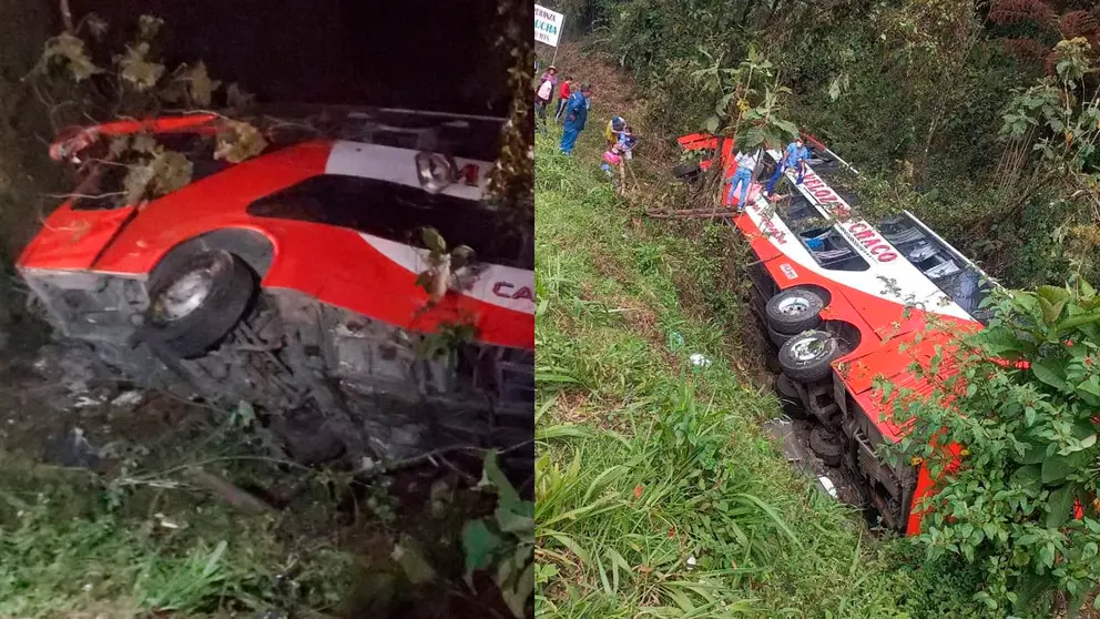 Dos im&aacute;genes de la flota que se accident&oacute; ayer mi&eacute;rcoles. APG