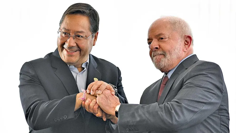 Los mandatarios de Bolivia y Brasil./ EFE