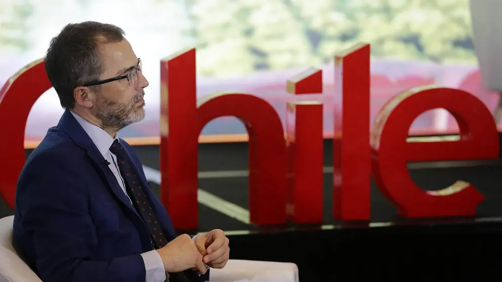 El director general de ProChile, Ignacio Fern&aacute;ndez, habla en una entrevista con EFE durante el Encuentro de Negocios Latam 2023./ EFE