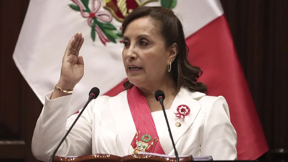 La presidenta del Per&uacute;, Dina Boluarte, en una fotograf&iacute;a de archivo./ EFE