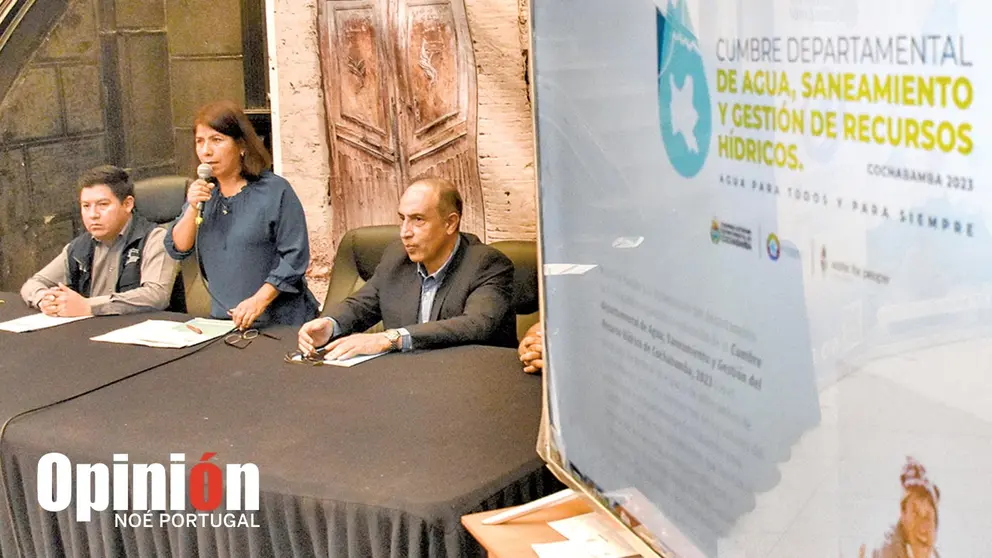 El lanzamiento de la Cumbre del Agua, este 27 de septiembre./ NO&Eacute; PORTUGAL