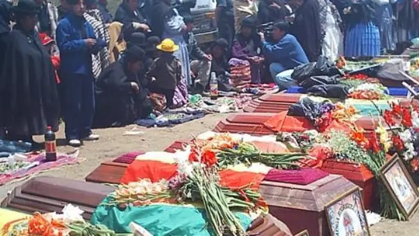 F&eacute;retros, en el denominado Octubre negro de 2003, en El Alto. ARCHIVO