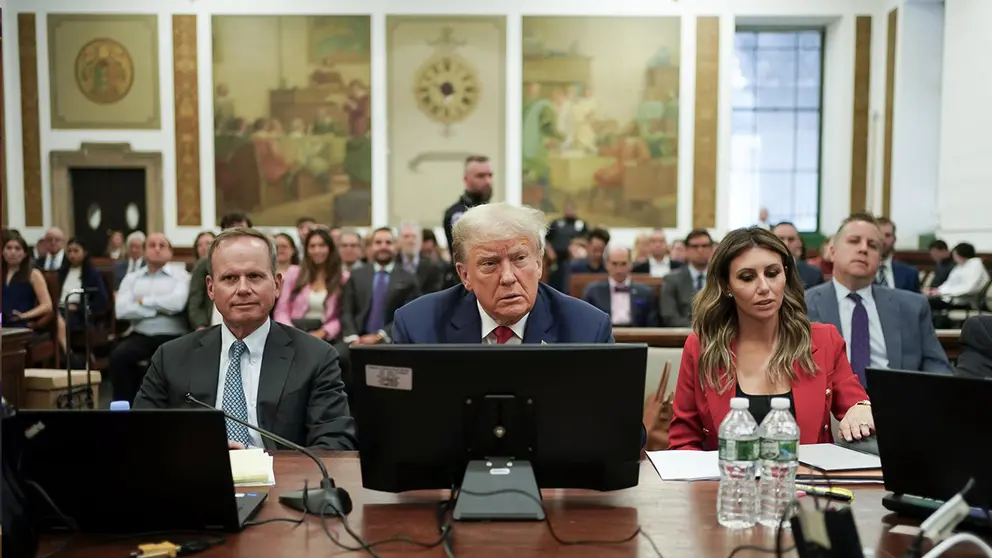 El expresidente de Estados Unidos, Donald Trump, en un juicio pasado./ EFE