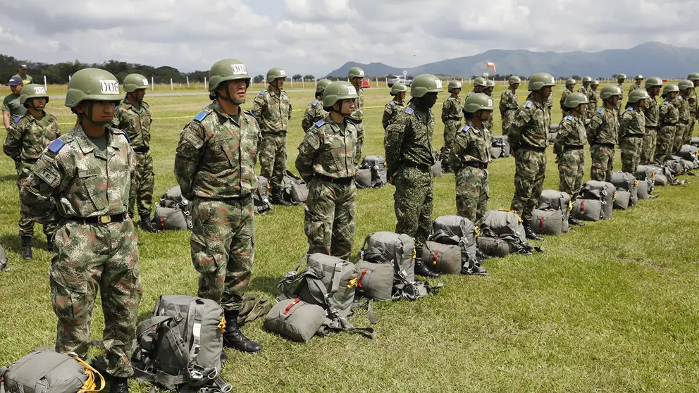Integrantes de las Fuerzas Militares colombianas, en una fotograf&iacute;a de archivo./ EFE