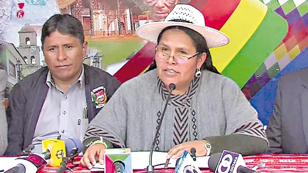La exministra de Culturas, Sabina Orellana./ ABI