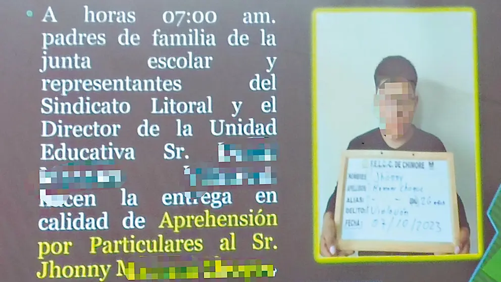 Diapositiva presentada por la Polic&iacute;a./ POLIC&Iacute;A