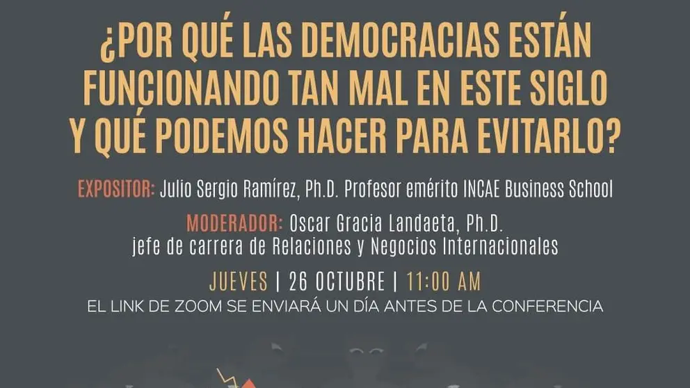 El afiche de promoci&oacute;n del conversatorio virtual de la UPB.