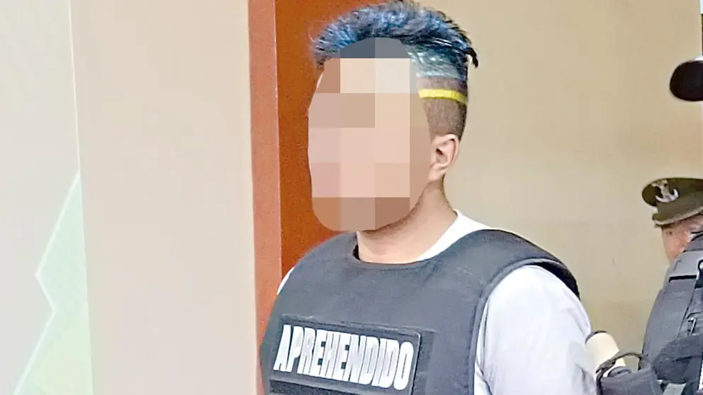 Walker Jhoel C.G., procesado por robo agravado./ MARIELA COSSÍO