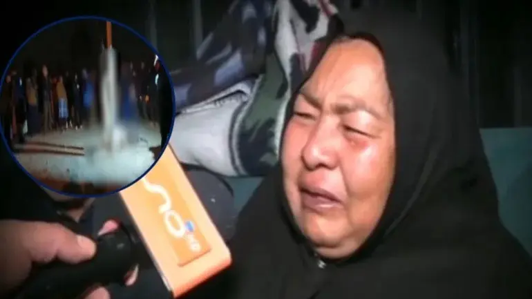 La madre de Ariel, el hombre linchado en Bajo Alpacoma. RED UNO