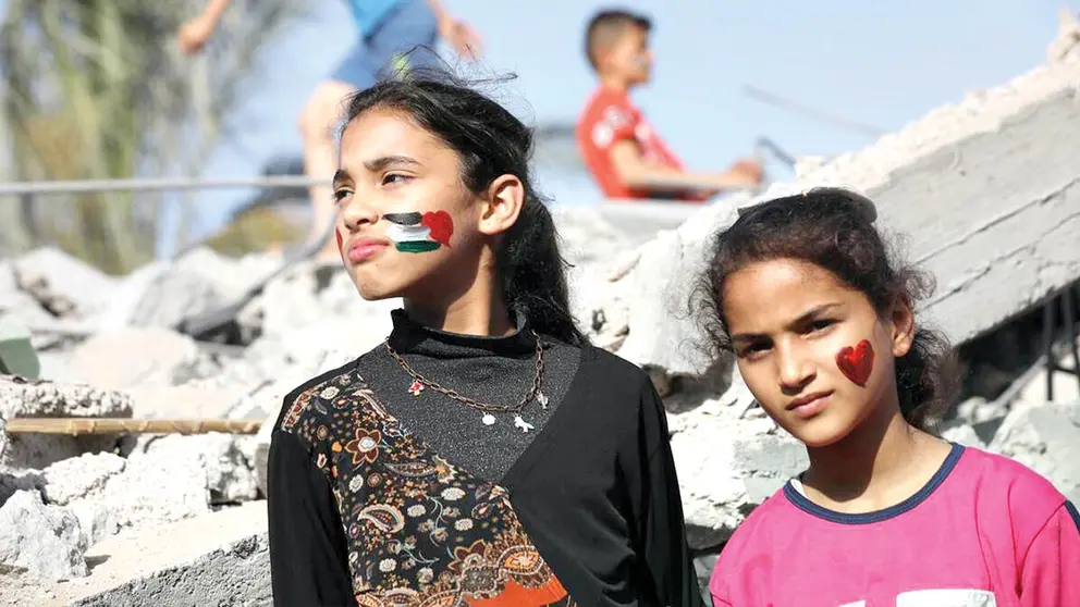 Ni&ntilde;as palestinas en una foto previa a la guerra que estall&oacute; en octubre./ ANADOLU AGENCY