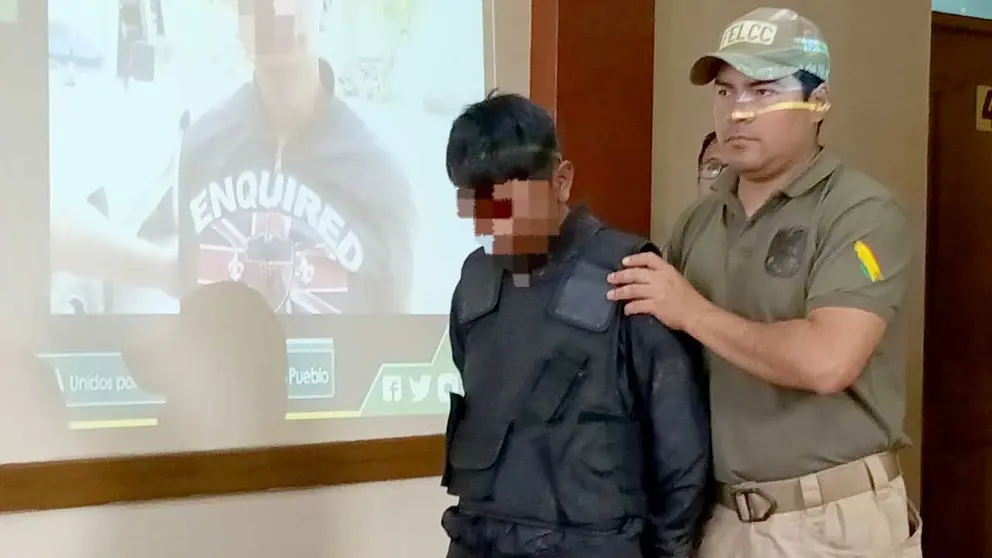 Detienen a uno de los implicados en el robo a una licorería en Uspha Uspha, Cochabamba./ MARIELA COSSÍO
