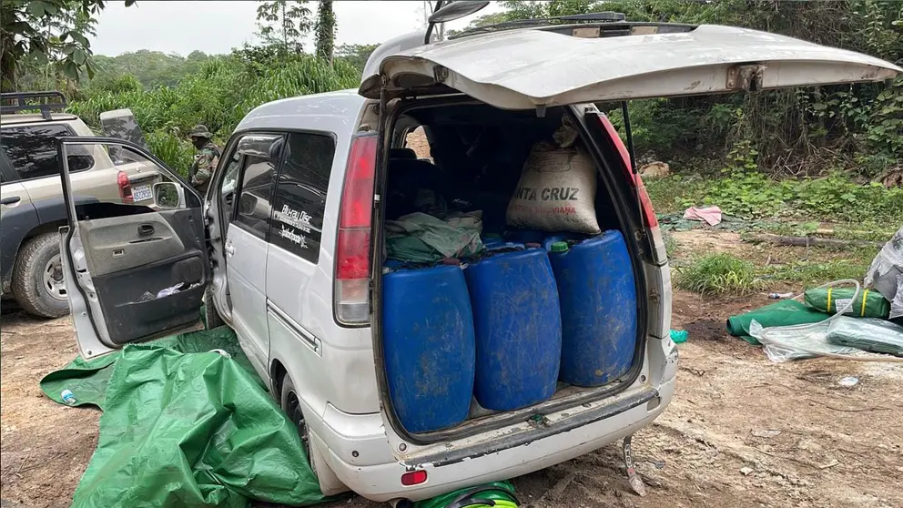 Operativo realizado en el Tr&oacute;pico de Cochabamba./ EDUARDO DEL CASTILLO