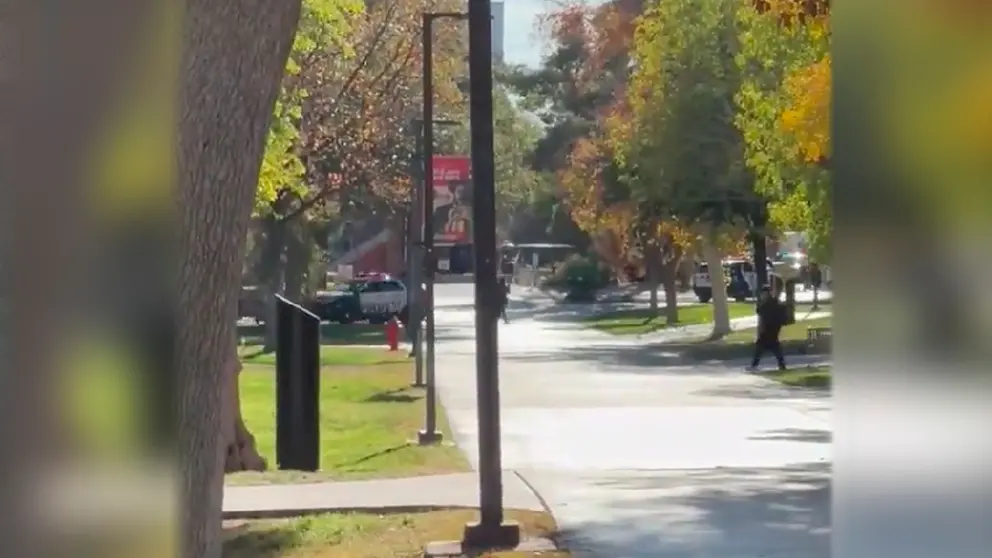 Momento de la interenci&oacute;n de la Polic&iacute;a./ CAPTURA DE VIDEO