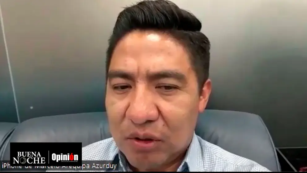 El analista pol&iacute;tico, Marcelo Arequipa, en Buena Noche./  CAPTURA DE VIDEO