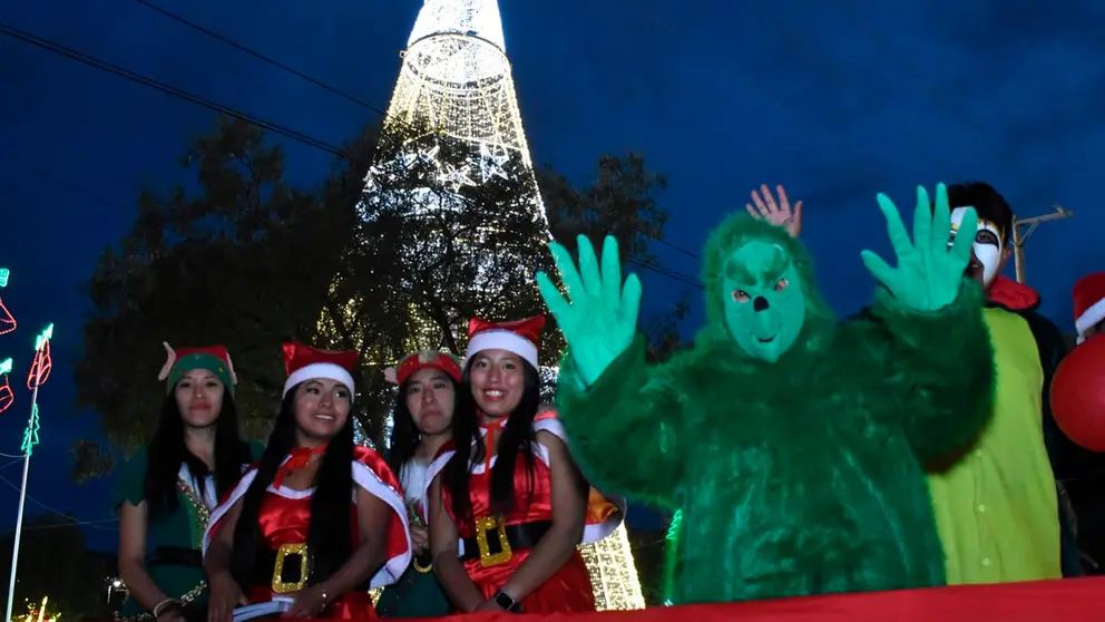 Una de las carrozas, en el desfile navide&ntilde;o. NO&Eacute; PORTUGAL