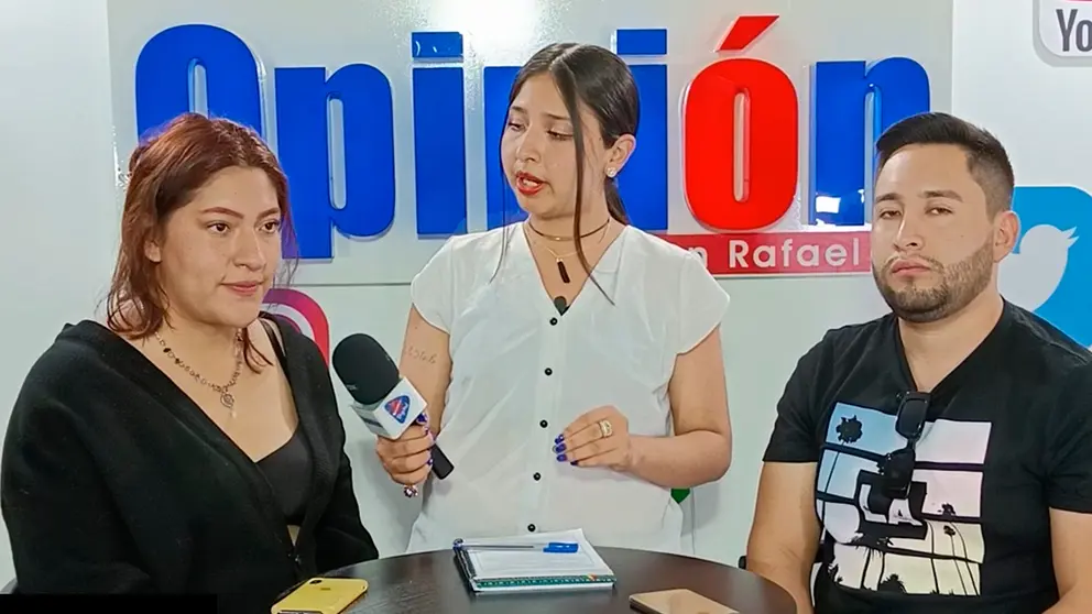 Mart&iacute;n y Nicole, informan sobre la campa&ntilde;a./ CAPTURA DE VIDEO
