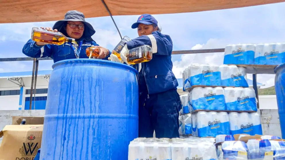 Bebidas alcoh&oacute;licas comisadas, mismas que ir&aacute;n al abono. ABI