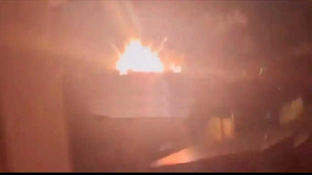 Momento de la explosi&oacute;n del nav&iacute;o./ CAPTURA DE VIDEO