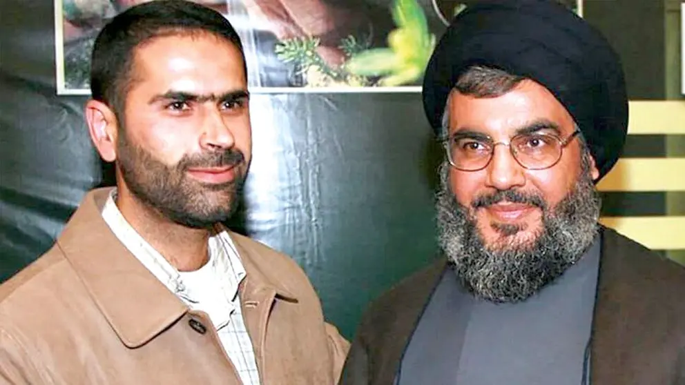 Wissam al Tawil (a la izquierda) junto al l&iacute;der de Hezbol&aacute;, Hassan Nasrallah./ HEZBOL&Aacute;