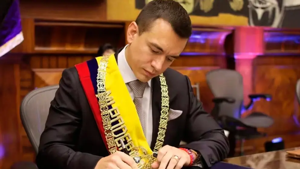 El presidente de Ecuador, Daniel Noboa, en un evento pasado./ ESPA&Ntilde;A EUROPA