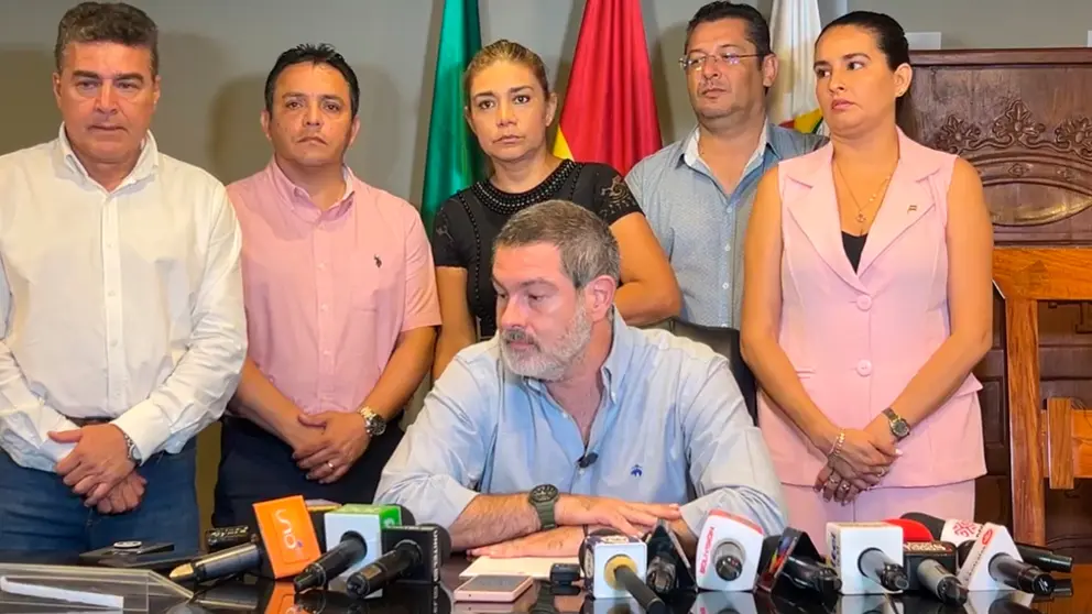 Conferencia de prensa del presidente de la ALD. CAPTURA DE VIDEO