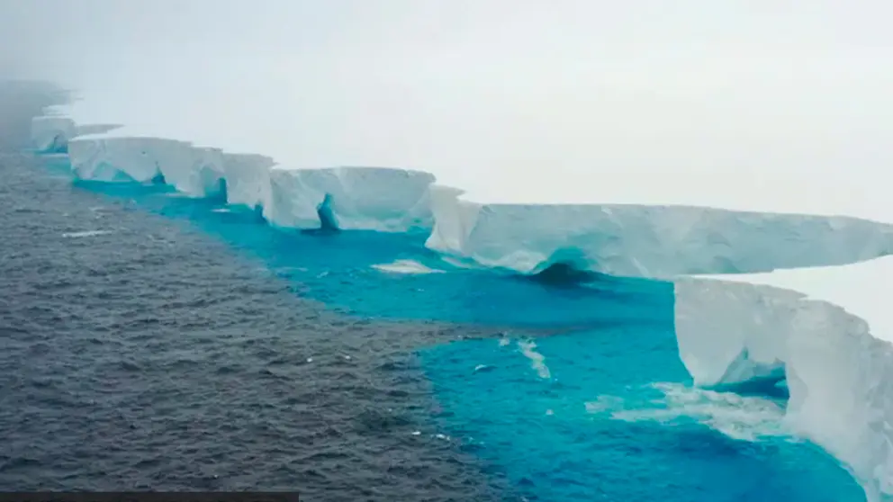 El iceberg m&aacute;s grande del mundo./ TOMADA DE BBC