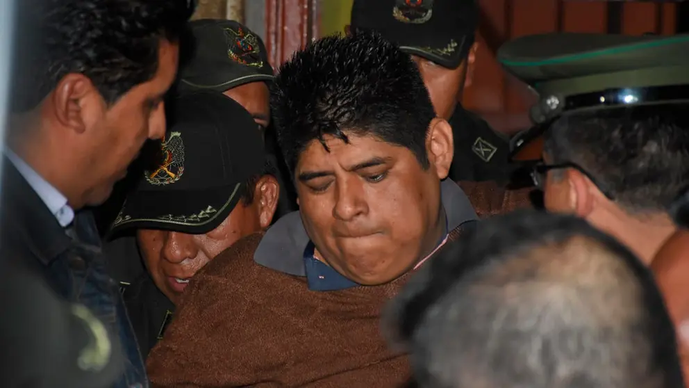 C&eacute;sar Apaza, a su salida de la c&aacute;rcel. APG