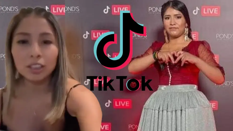 Arita o Aracely (i), la joven representante de la tiktoker, Hilary Layme (d). COMPOSICI&Oacute;N OPINI&Oacute;N